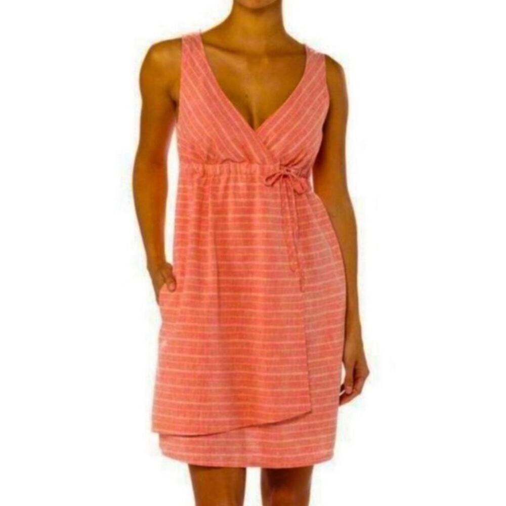 Patagonia Women’s Island Hemp Crossover Faux Wrap Sleeveless Dress Size 4